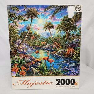 New‎ Sealed Sure-Lox Majestic Series "Discovery Island" 2000 Pc Puzzle 39x27"